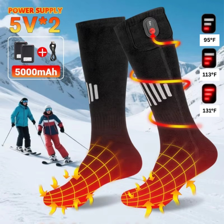 Cosycombe™ USB Rechargeable Heated Socks for Toes and Soles