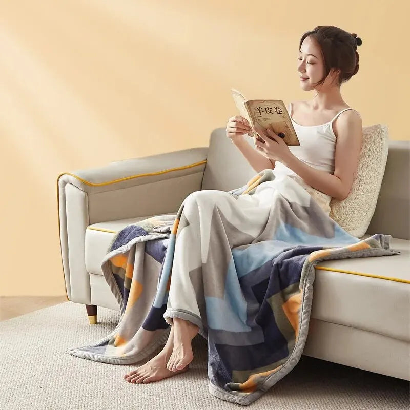 Cosycombe™ Thick Flannel Blanket, Plush and Warm Yet Light Enough to Use