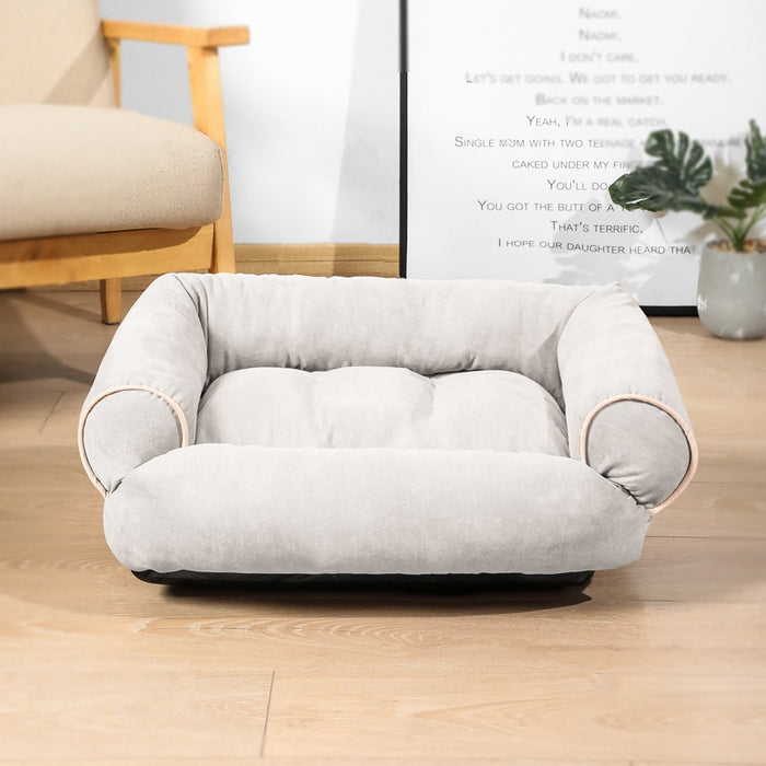 Cosycombe Sofa-style pet bed with plush raised bolsters