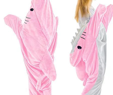 Cosycombe Wearable Shark Blanket Hoodie with Foot Openings
