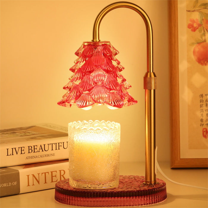 Cosycombe Candle warmer lamp with timer and dimmer, pink tree design