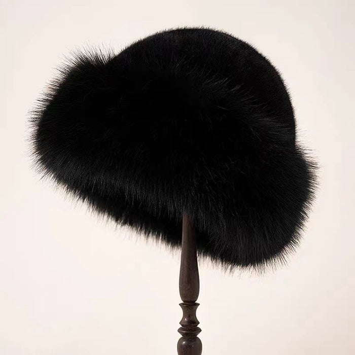 Cosycombe Faux Fur Cossack Hat with Rolled Brim