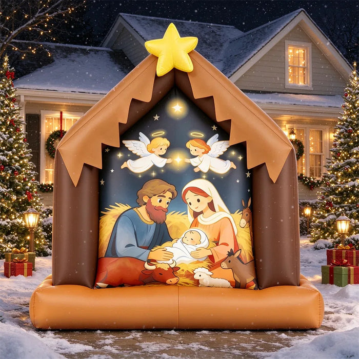 Cosycombe Inflatable Nativity Scene with Angels and Star