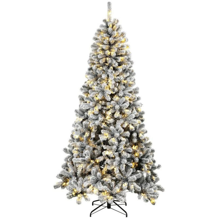 Cosycombe Flocked Northern Pine Christmas Tree with 250 LEDs