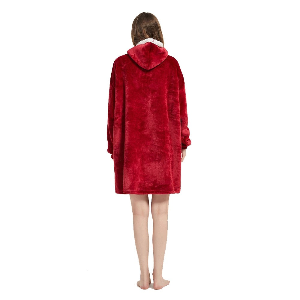 Navy oversized wearable blanket hoodie