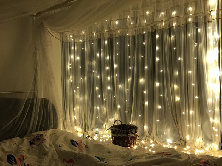 LED Curtain Lights 3x3m With 304 Beads For Parties