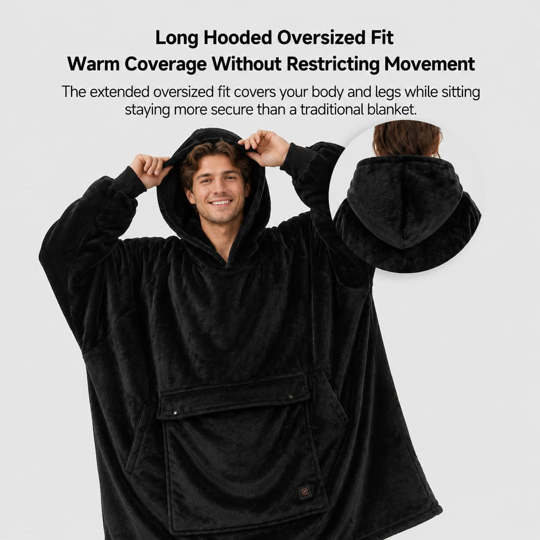 Cosycombe™ Heated Wearable Blanket Hoodie with 3-Zone USB Warmth