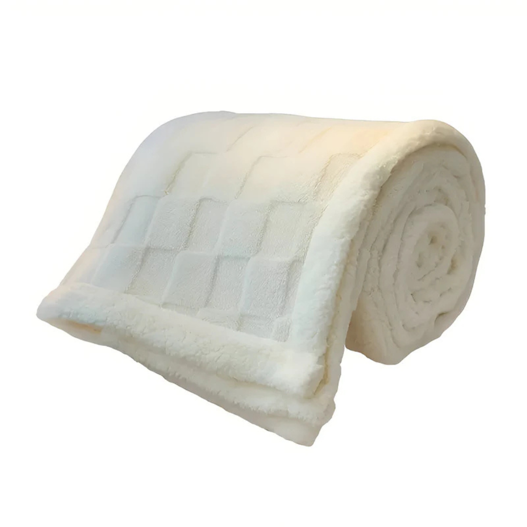 Cosycombe™ Double-Sided Fleece and Sherpa Blanket, Extra Warm Sofa Throw