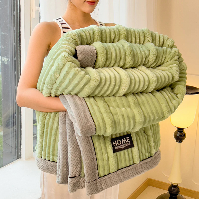 Cosycombe™ Warm Plush Fleece Blanket for Bed and Sofa, Light Yet Insulating