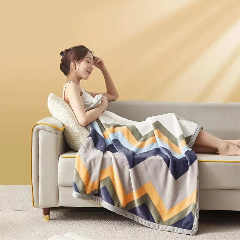 Cosycombe™ Thick Flannel Blanket, Plush and Warm Yet Light Enough to Use