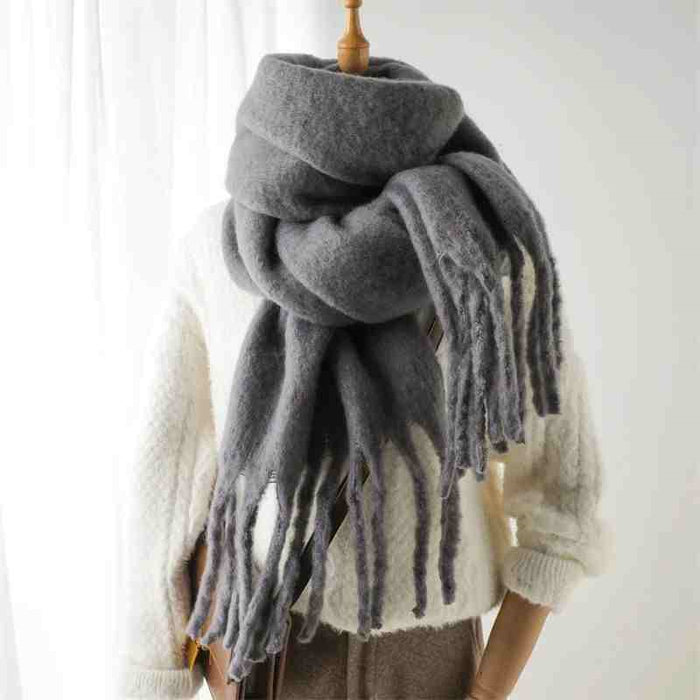Cosycombe Thick Fluffy Winter Scarf in 19 Colours