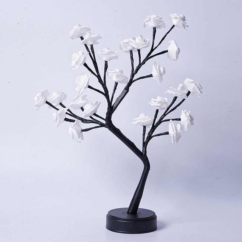 LED Rose Tree Lamp – USB Flower Night Light Gift
