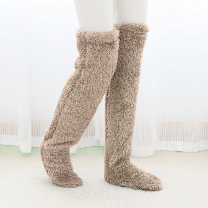 Cosycombe Over the Knee Fuzzy Socks, Leg Warmer in One