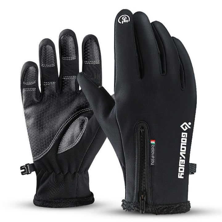 Cosycombe™ Fleece Thermal Gloves with Zip Cuff and Touchscreen Fingers
