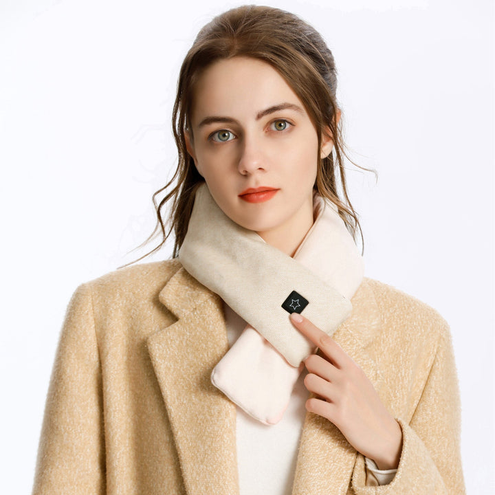 Cosycombe™ Cotton Heated Scarf with 3 Heat Levels and 7-Hour Battery