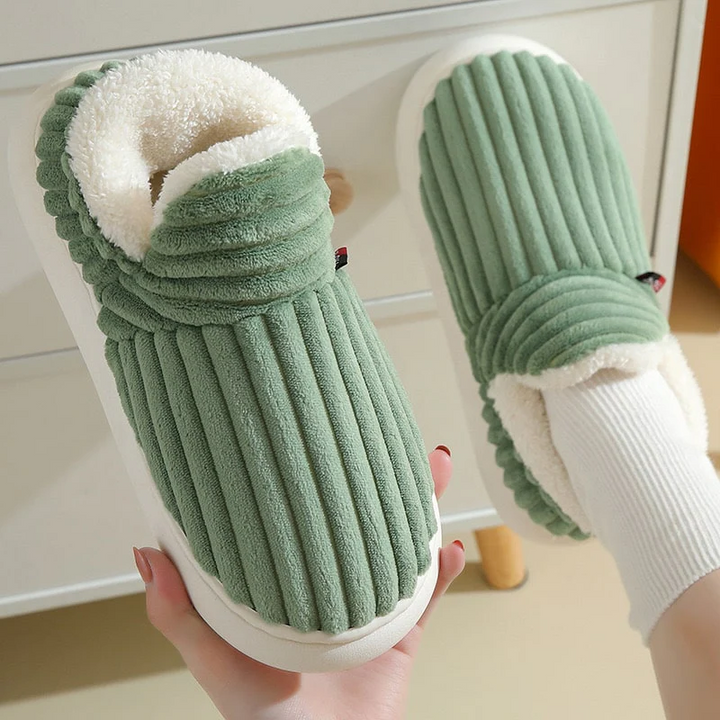 Cosycombe™ Fluffy Fleece Winter Slippers with Thick, Non-Slip Soles