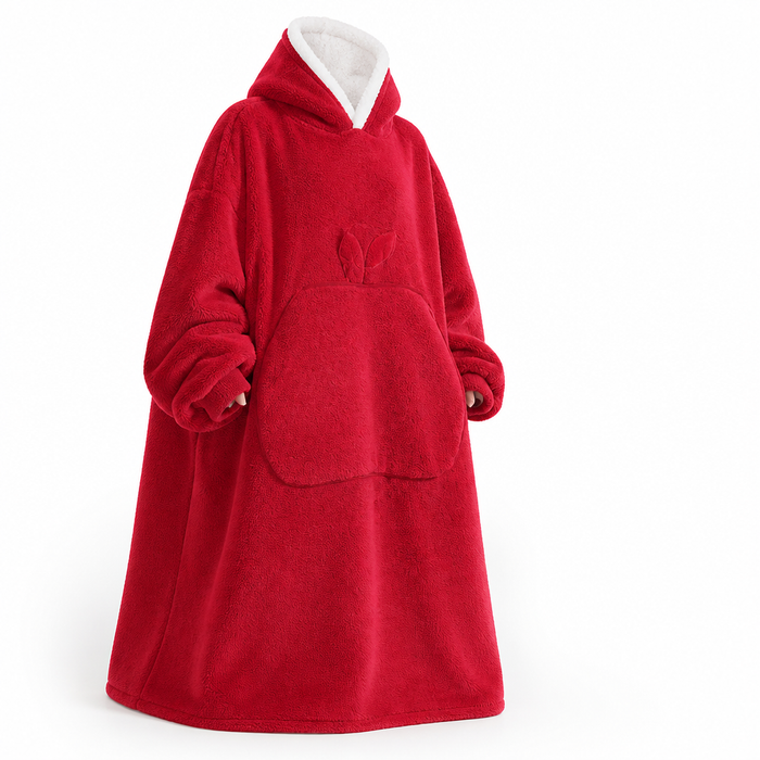 Cosycombe™ Oversized Sherpa Fleece Hooded Blanket with Sleeves and Pocket