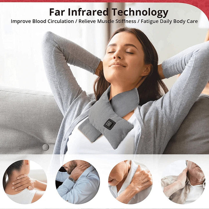 Cosycombe™ USB Heated Velvet Scarf with 3 Heat Levels up to 52°C