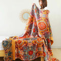 Cosycombe™ Reversible Boho Blanket with Breathable Cooling Feel