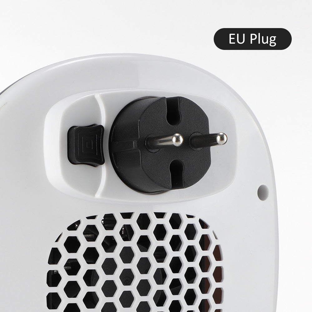 White plug-in socket heater with LED display