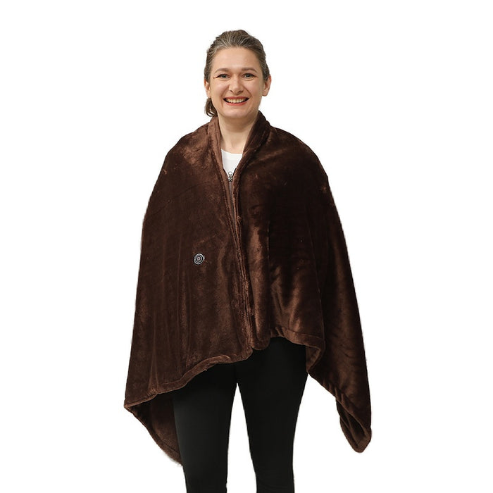 Cosycombe USB Heated Shawl Wrap Blanket in Soft Fleece, 150 x 80 cm