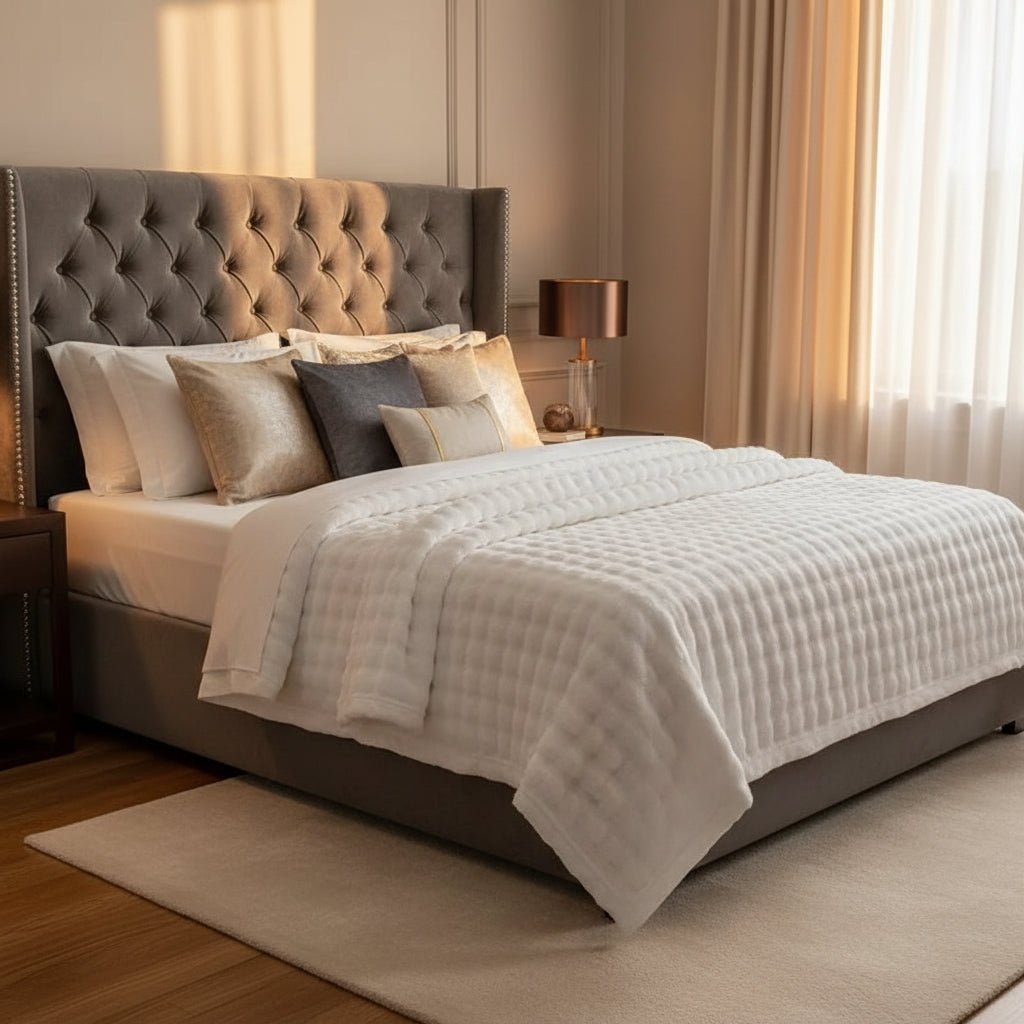 Cosycombe™ 3D Bubble Plush Blanket with Cloud-Soft Raised Texture