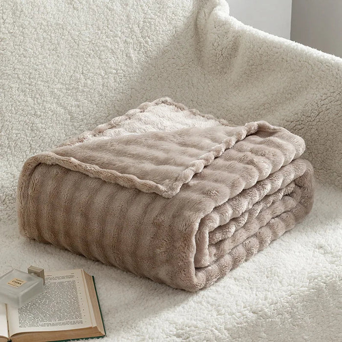 Cosycombe™ 3D Bubble Plush Blanket with Cloud-Soft Raised Texture