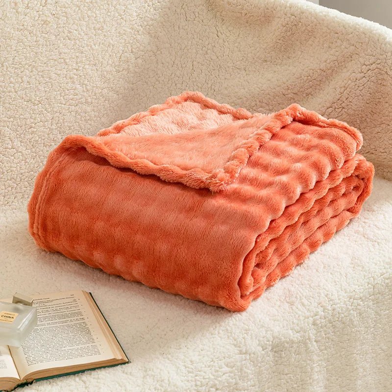 Cosycombe™ 3D Bubble Plush Blanket with Cloud-Soft Raised Texture
