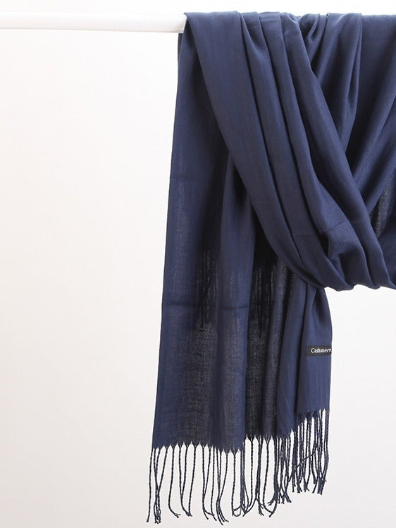 Cosycombe Fringed Cashmere Feel Scarf in 18 Colours