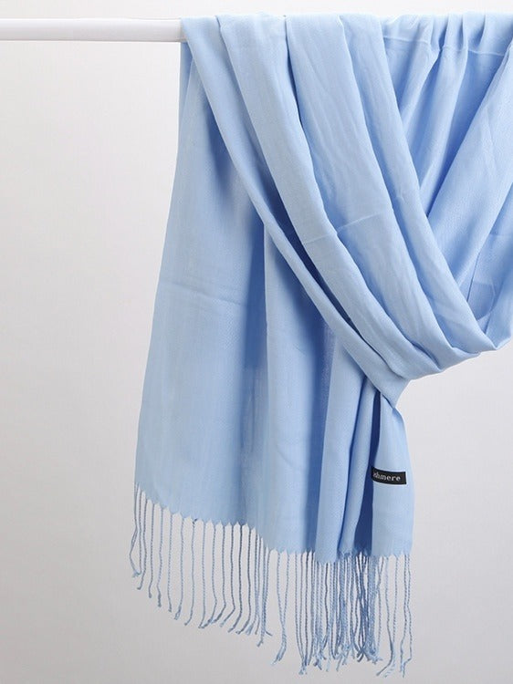 Cosycombe Fringed Cashmere Feel Scarf in 18 Colours