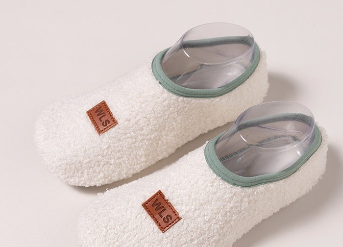 Cosycombe Fleece-Lined Slipper Socks with Non-Slip Sole