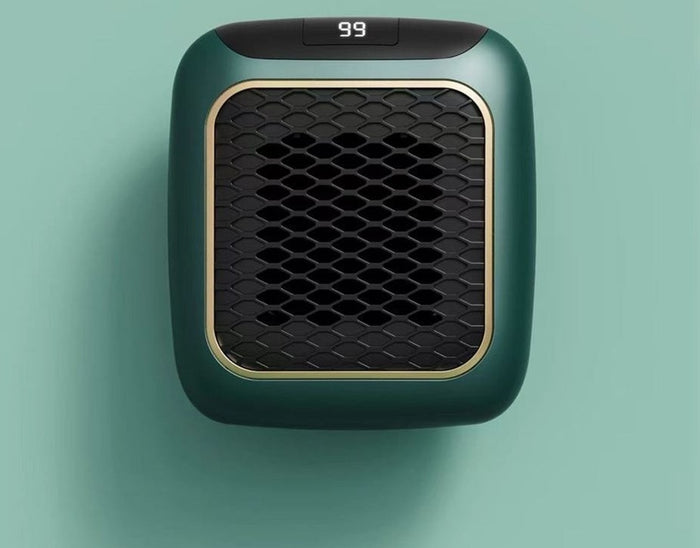 Cosycombe Mini Wall Plug Fan Heater with Digital Display and Remote