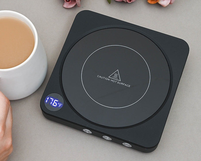 Cosycombe Mug Warmer Heated Coaster with Digital Temperature Display