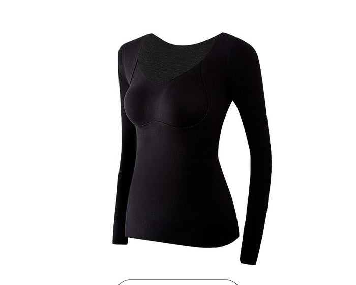 Cosycombe Fleece Lined Thermal Top with Built-In Padded Bra