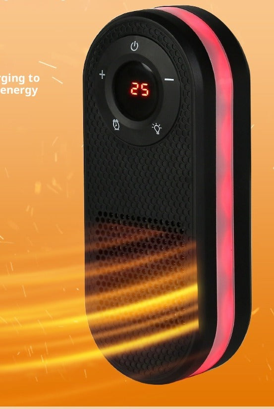 Mini plug-in heater with LED display