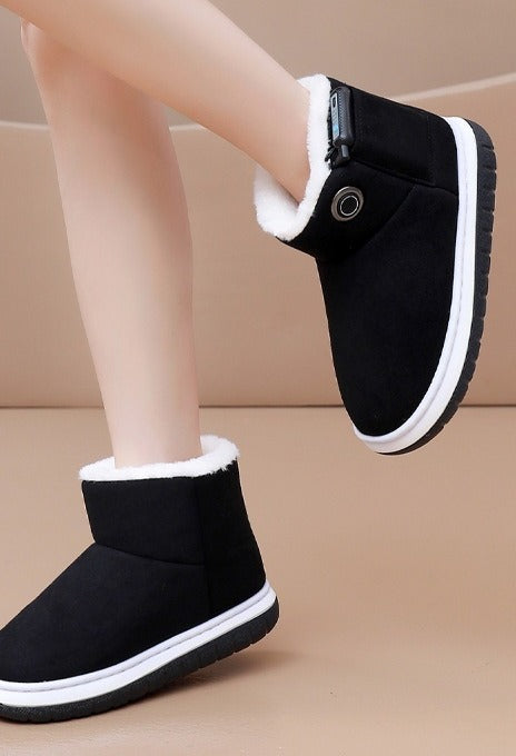 Cosycombe Rechargeable Heated Ankle Boots with Plush Lining