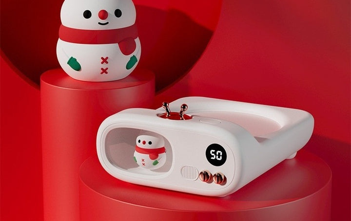 TV shaped mug warmer with unicorn figure
