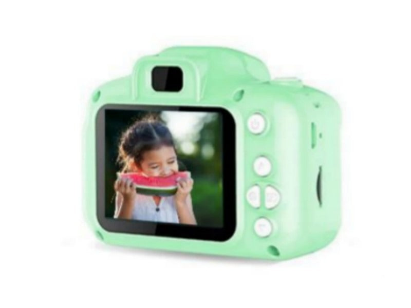 Small kids camera with screen in hand