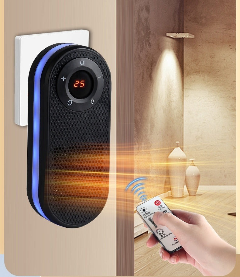 Mini plug-in heater with LED display