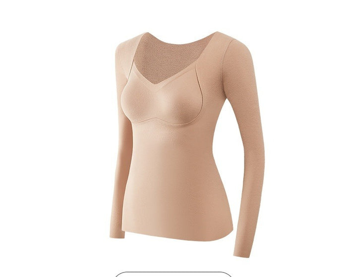 Cosycombe Fleece Lined Thermal Top with Built-In Padded Bra
