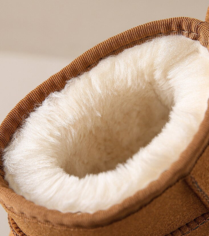 Cosycombe™ Suede Ankle Boots with Warm Faux Fur Lining
