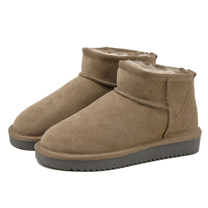 Cosycombe™ Suede Ankle Boots with Warm Faux Fur Lining