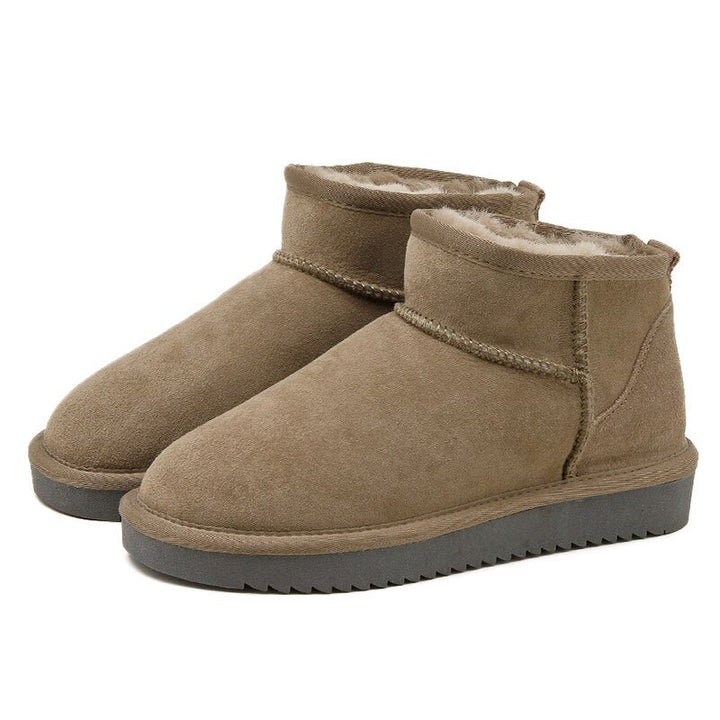 Cosycombe™ Suede Ankle Boots with Warm Faux Fur Lining