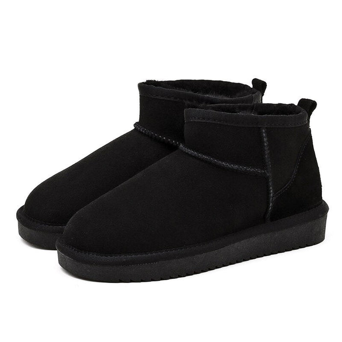 Cosycombe™ Suede Ankle Boots with Warm Faux Fur Lining