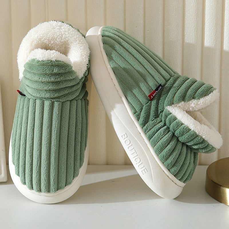Cosycombe™ Wool-Lined Winter Slippers with Lightweight Non-Slip Sole