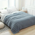Cosycombe™ Lightweight Three-Layer Blanket with Geometric Diamond Pattern