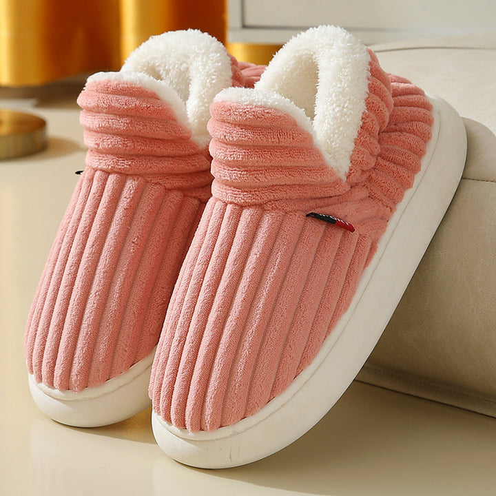 Cosycombe™ Wool-Lined Winter Slippers with Lightweight Non-Slip Sole