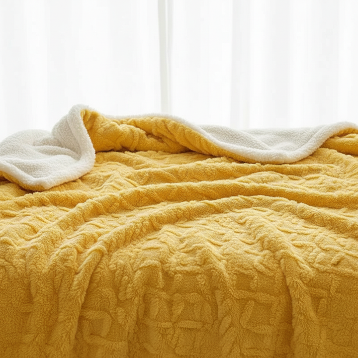 Cosycombe™ Double-Sided Lambswool Fleece Blanket for Cold Nights