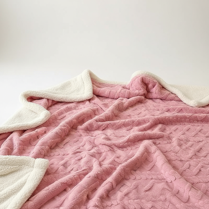 Cosycombe™ Double-Sided Lambswool Fleece Blanket for Cold Nights
