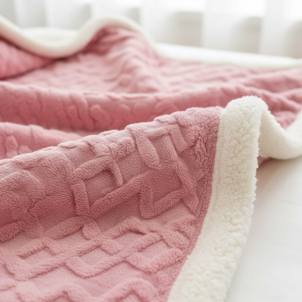 Cosycombe™ Double-Sided Lambswool Fleece Blanket for Cold Nights